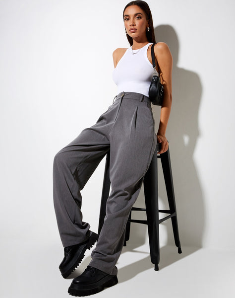 Sakila Trouser in Tailoring Charcoal