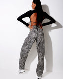 Image of Sakila Trouser in Wavey Dogtooth