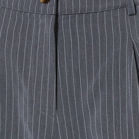 Sakila Tailored Trouser in Pinstripe Grey