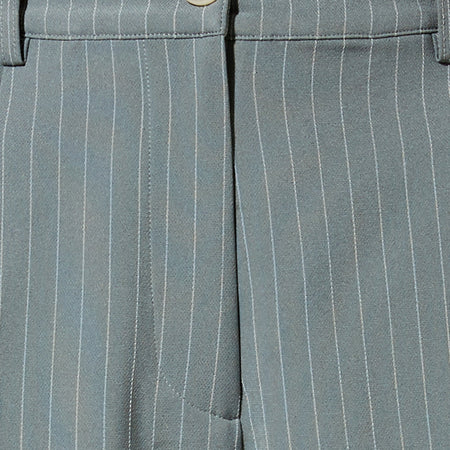 Sakila Trouser in Pinstripe Sage