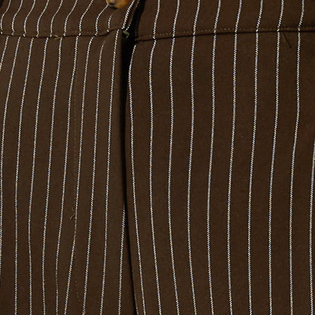 Sakila Trouser in Pinstripe Brown