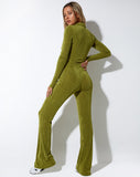 IMAGE OF Salish Jumpsuit in Crepe Lime