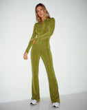 IMAGE OF Salish Jumpsuit in Crepe Lime