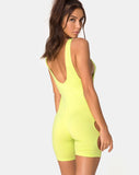 Salva Unitard in Lime