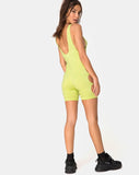 Salva Unitard in Lime