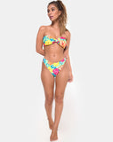 Samara Bikini Top in Tropicana Floral