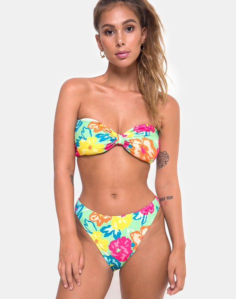 Samara Bikini Bottom in Tropicana Floral