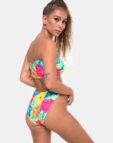 Samara Bikini Bottom in Tropicana Floral