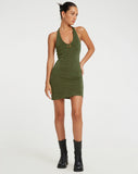 image of Samari Mini Dress in Khaki