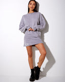 Image of Sami Mini Skirt in Grey Wash “Angel” Embro Label