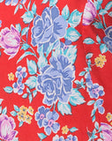 Samitta Cold Shoulder Playsuit in Vintage Fleur