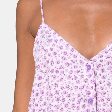 Sanna Slip Dress in Ditsy Rose Lilac