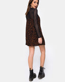 Sanna Slip Dress in Oversize Jaguar Brown