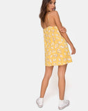 Sanna Slip Dress in Rose Bunch Yellow