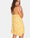 Sanna Slip Dress in Rose Bunch Yellow