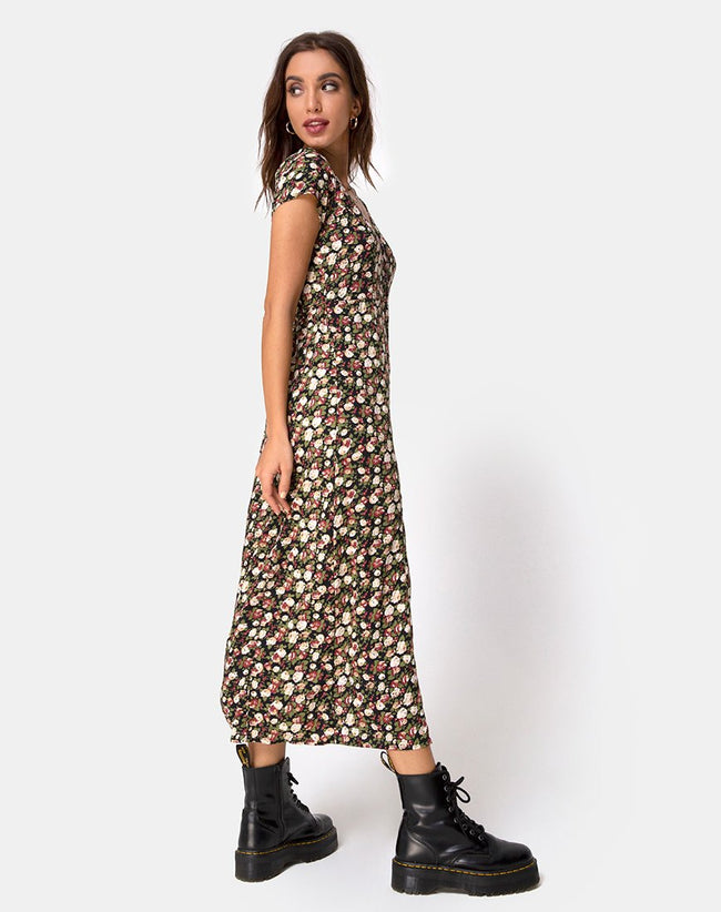 Sanrin Midi Dress in Courtney Floral