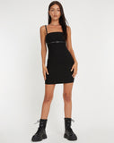 image of Saoirse Mini Dress in Tailoring Black