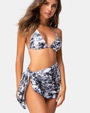 Sarong Swim Skirt in Cherub Grey