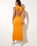 Image of Sarves Maxi Dress in Rib Dark Orange