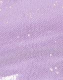 Sasha Crop Top in Matte Mini Sequin Lilac
