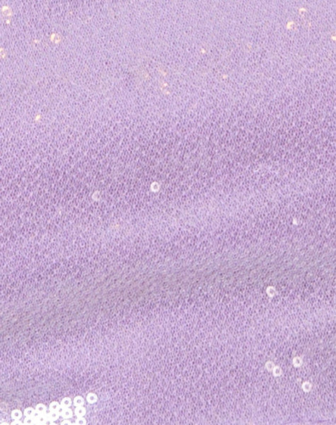 Sasha Crop Top in Matte Mini Sequin Lilac