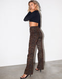 Image of Zoven Trouser in Dark Boa Brown