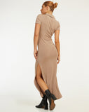 image of Savita Maxi Dress in Mink