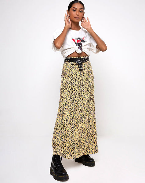 Sayan Skirt in Mini Bloom Yellow