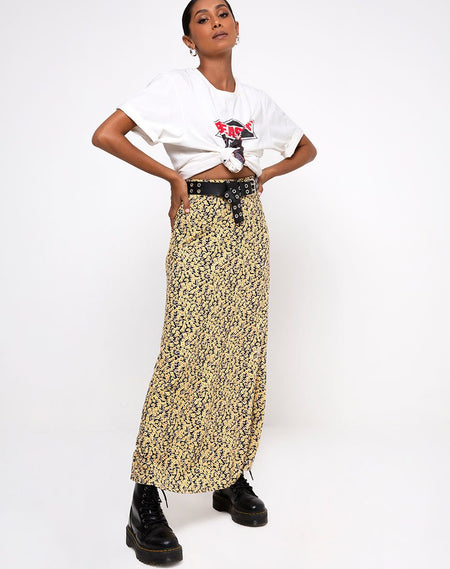 Sanya Midi Skirt in Floral Fun Pink