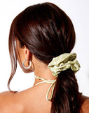 Scrunchie in Croc Green