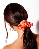 Scrunchie in Sand Leopard Orange