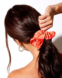 Scrunchie in Sand Leopard Orange