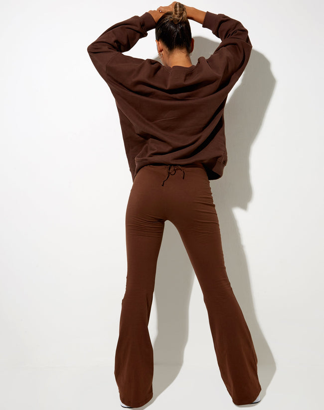 Image of Sekar Flare Trouser in Cocoa