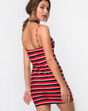 Selah Bodycon Dress in Sunset Stripe Horizontal