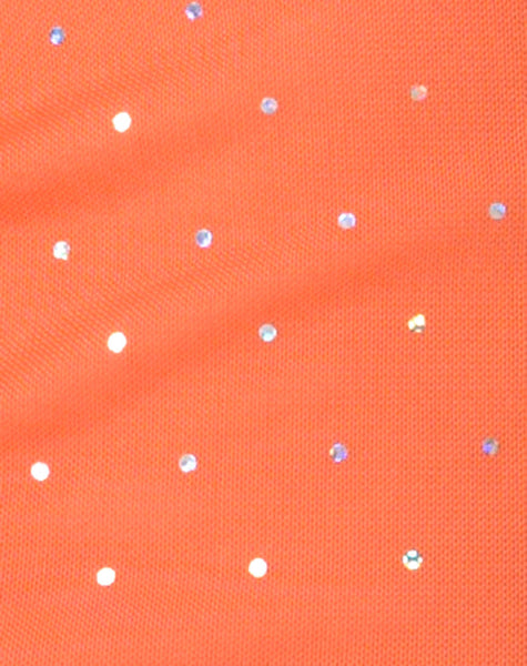 Image of Seleh Dress in Crystal Net Orange