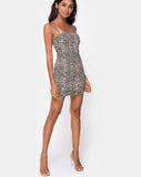 Selah Bodycon Dress in Rar Leopard Brown