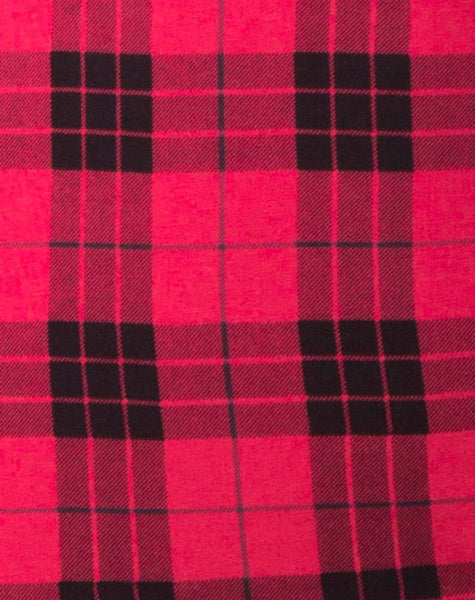 Selah Dress in Winter Plaid Red / Black