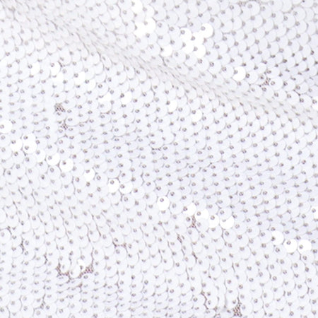Selah Tube Dress in Matte Fishcale Sequin White