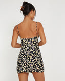 Image of Senora Mini Dress in Mini Daisy Black