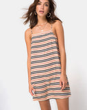 Sagha Dress Slip Dress in Classic Stripe Horizontal