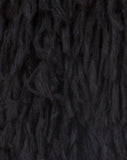 Shaggy Knit Cardi in Moheir Black