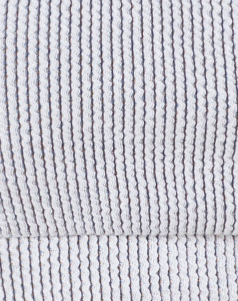 Shani Bikini Top in Crinkle Rib White