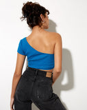 Image of Shanon Crop Top in Rib Aqua