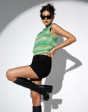 Image of MOTEL X OLIVIA NEILL Shaya Tank Top in Knit Green