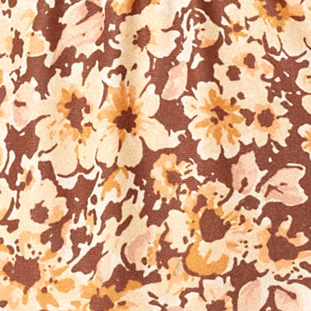 Farida Bikini Bottom in Small Flower Brown