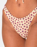 Makida Bikini Bottom in Ditsy Floral Yellow