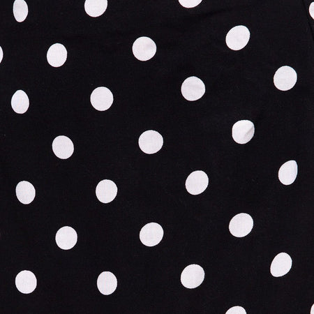 Sheny Mini Skirt in 80's Polka Black