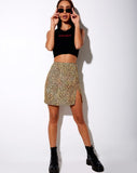 Sheny Mini Skirt in Mini Tiger Brown