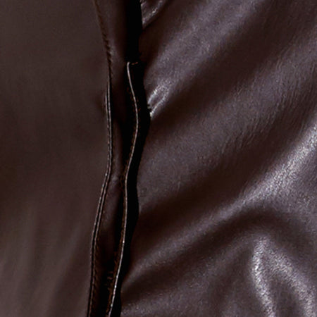 Nolthy Cropped Blazer in PU Dark Chocolate