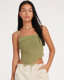 image of Shindu Top in Mesh Olive